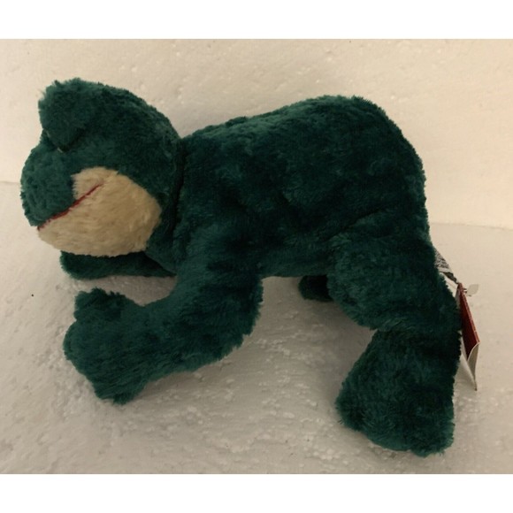Vintage Russ Berrie Frog Plush Friggles Green 10” Floppy Stuffed Animal Toy TAG - Picture 4 of 14